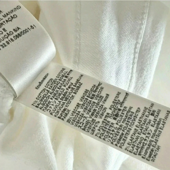 Boho Wide Leg Boilersuit XL White Cotton Sculpting Panel Cropped New - Picture 3 of 10